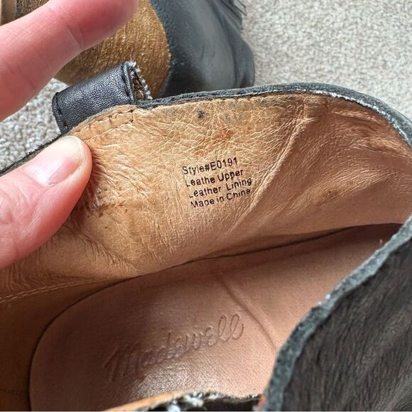 Madewell Billie Boot Black Leather 8.5 - Picture 8 of 8